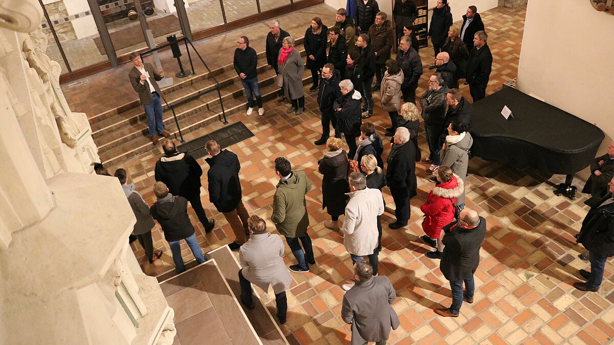 Mit Michael Dübbers, Pierre Adrian und Amrei Magdanz ging es an verschiedene Ort im Dom