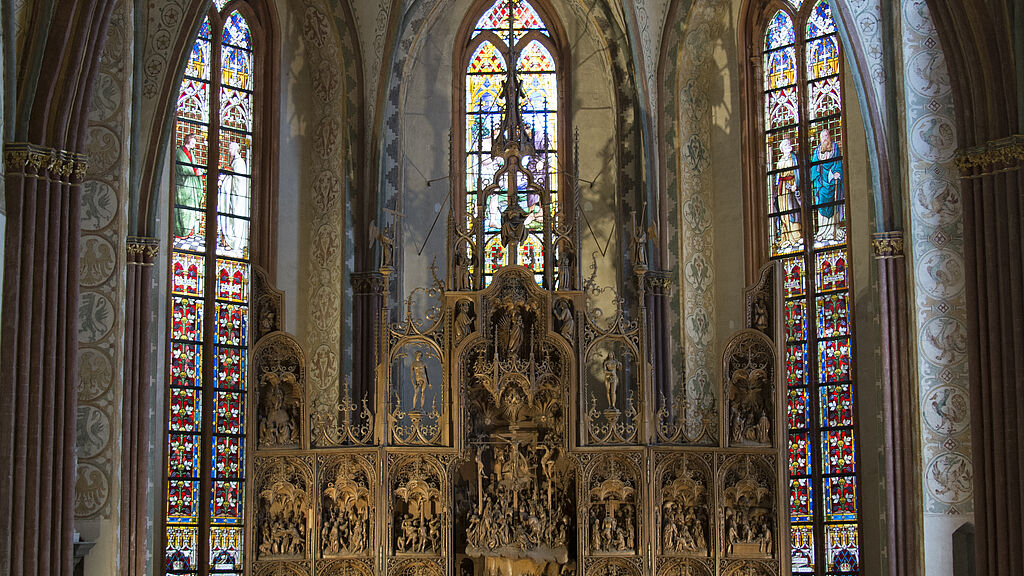 Der Blick auf den Bordesholmer Altar im Schleswiger Dom