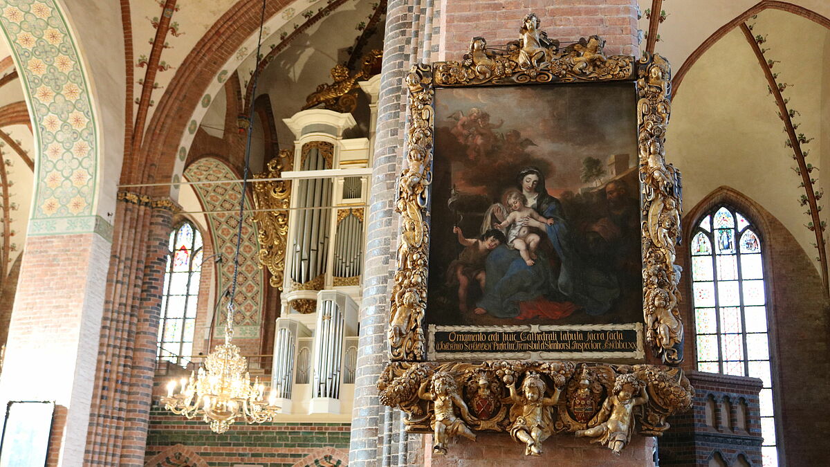 Ein Hauptwerk Jürgen Ovens, die "Blaue Madonna" ist im Schleswiger Dom zu bewundern.